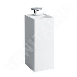 Laufen Kartell - Lavabo sur pied 375x435x900 mm, 1 trou pour robinetterie, avec LCC, blanc H8113314001111