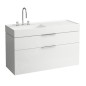 Laufen Kartell - Lavabo 1200x460 mm, avec 3 trous pour robinetterie, SaphirKeramik, blanc H8133320001581
