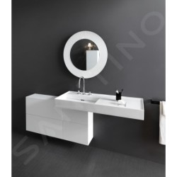 Laufen Kartell - Lavabo 1200x460 mm, avec 3 trous pour robinetterie, SaphirKeramik, blanc H8133320001581