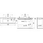 Laufen Living - Lavabo à poser 1300x480 mm, avec 1 trou de robinet, blanc H8164360001041 Laufen Living - Lavabo à poser 1300x480 mm, avec 1 trou de robinet, blanc H8164360001041