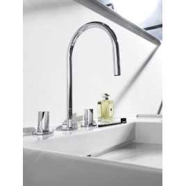 Laufen Kartell - Lavabo 900x460 mm, avec 3 trous pour robinetterie, SaphirKeramik, avec LCC, blanc H8103384001581