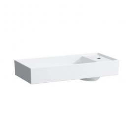 Laufen Kartell - Lavabo 750x350 mm, avec 1 trou pour robinetterie, SaphirKeramik, avec LCC, blanc H8123324001111