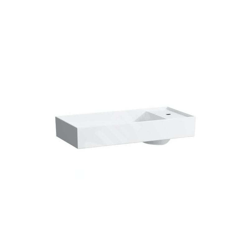 Laufen Kartell - Lavabo 750x350 mm, avec 1 trou pour robinetterie, SaphirKeramik, avec LCC, blanc H8123324001111