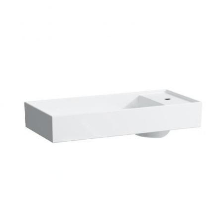 Laufen Kartell - Lavabo 750x350 mm, avec 1 trou pour robinetterie, SaphirKeramik, avec LCC, blanc H8123324001111