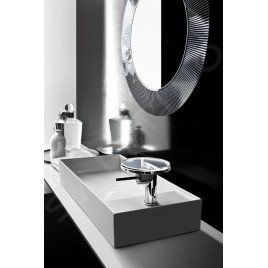 Laufen Kartell - Lavabo 750x350 mm, avec 1 trou pour robinetterie, SaphirKeramik, avec LCC, blanc H8123324001111