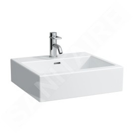 Laufen Living - Lavabo de meuble 600x460 mm, sans trou de robinet, blanc H8174330001091