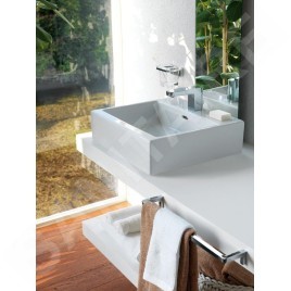 Laufen Living - Lavabo à poser 500x460 mm, avec 3 trou pour robinetterie, blanc H8174320001081