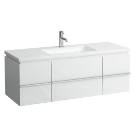 Laufen Living - Lavabo de meuble 1300x480 cm, sans trop-plein, 3 trous pour robinetterie, blanc H8164350001581