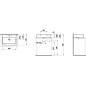 Laufen Living - Lavabo à poser 600x460 mm, sans trou pour robinetterie, blanc H8174340001091 Laufen Living - Lavabo à poser 600x460 mm, sans trou pour robinetterie, blanc H8174340001091
