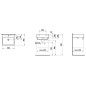 Laufen Living - Lavabo 500x460 mm, sans trou pour robinetterie, blanc H8174310001091