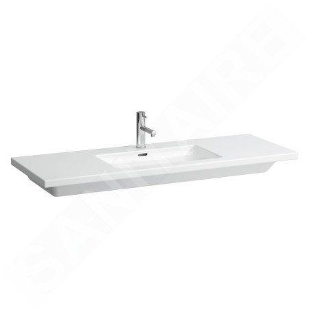 Laufen Living - Lavabo à poser 1300x480 mm, avec 3 trou de robinet, blanc H8164350001081