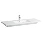 Laufen Living - Lavabo à poser 1300x480 mm, avec 3 trou de robinet, blanc H8164350001081