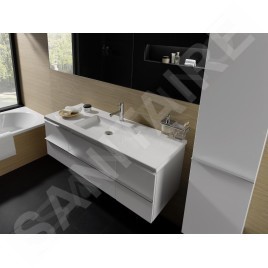 Laufen Living - Lavabo à poser 1300x480 mm, avec 3 trou de robinet, blanc H8164350001081