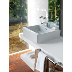 Laufen Living - Lavabo à poser 600x460 mm, avec 1 trou pour robinetterie, blanc H8174340001041
