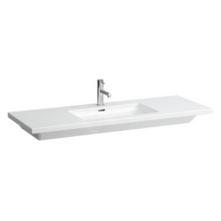 Laufen Living - Lavabo à poser 1300x480 mm, avec 1 trou de robinet, blanc H8164350001041