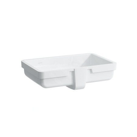 Laufen Living - Lavabo à encastrer, 550x360 mm, sans trou pour robinetterie, blanc H8124300001551