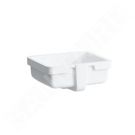 Laufen Living - Lavabo à encastrer, 350x280 mm, sans trou pour robinetterie, blanc H8124320001551