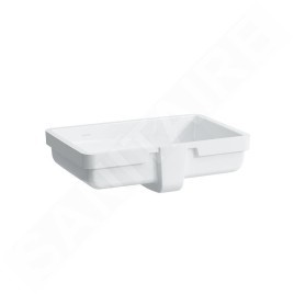 Laufen Living - Lavabo à encastrer, 545x360 mm, sans trou pour robinetterie, blanc H8124300001091