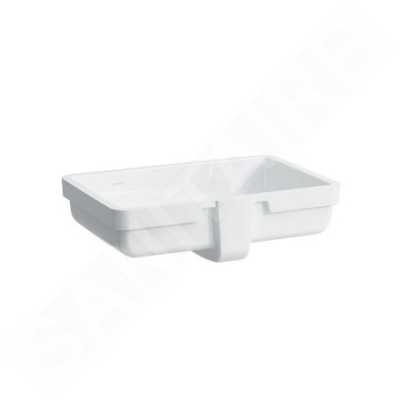 Laufen Living - Lavabo à encastrer, 545x360 mm, sans trou pour robinetterie, blanc H8124300001091