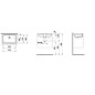 Laufen Living - Lavabo à encastrer, 545x360 mm, sans trou pour robinetterie, blanc H8124300001091 Laufen Living - Lavabo à encastrer, 545x360 mm, sans trou pour robinetterie, blanc H8124300001091