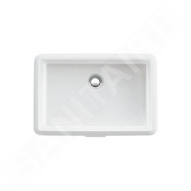 Laufen Living - Lavabo à encastrer, 545x360 mm, sans trou pour robinetterie, blanc H8124300001091