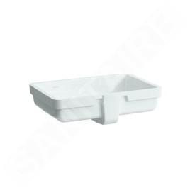 Laufen Living - Lavabo à encastrer, 545x360 mm, sans trou pour robinetterie, blanc H8124310001551