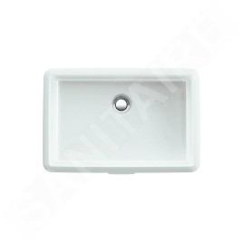 Laufen Living - Lavabo à encastrer, 545x360 mm, sans trou pour robinetterie, blanc H8124310001551