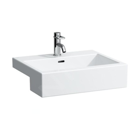 Laufen Living - Lavabo à encastrer 550x460 mm, avec 1 trou pour robinetterie, blanc H8134320001041