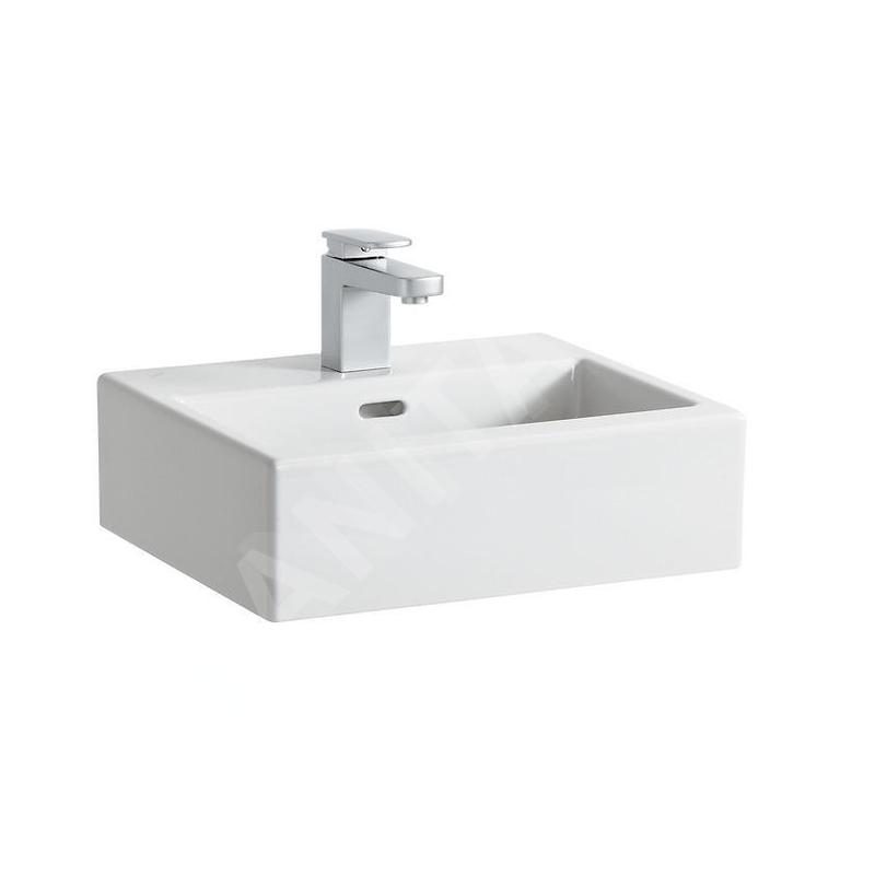 Laufen Living - Lave-mains 450x380 mm, avec 1 trou pour robinetterie, blanc H8154330001041