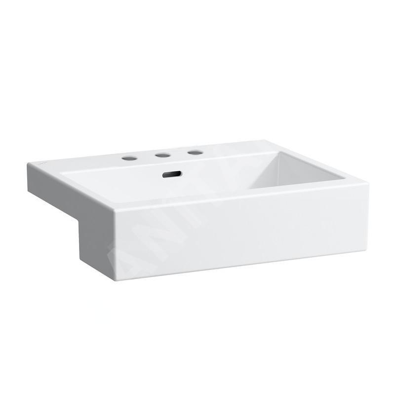 Laufen Living - Lavabo à encastrer 550x460 mm, avec 3 trous pour robinetterie, blanc H8134320001081 Laufen Living - Lavabo à encastrer 550x460 mm, avec 3 trous pour robinetterie, blanc H8134320001081