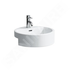 Laufen Living - Lavabo à encastrer 460x460 mm, avec 1 trou pour robinetterie, blanc H8134310001041