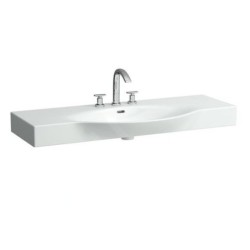 Laufen Palace - Lavabo à poser 1200x510 mm, 3 trous pour robinetterie, blanc H8117040001081