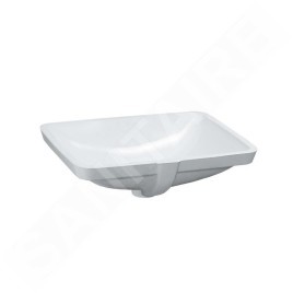 Laufen Pro A - Lavabo à encastrer, 490x360 mm, sans trou pour robinetterie, avec LCC, blanc H8119614001091