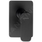 Sapho Spy - Mitigeur encastré de douche avec corps d'encastrement, 1 sortie, noir mat PY41/15