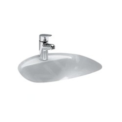 Laufen Bijou - Lavabo à encastrer, 520x455 mm, 1 trou pour robinetterie, blanc H8112300000001