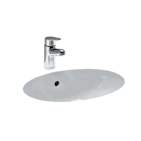 Laufen Birova - Lavabo à encastrer 530x405 mm, avec trop-plein, blanc H8111910000001