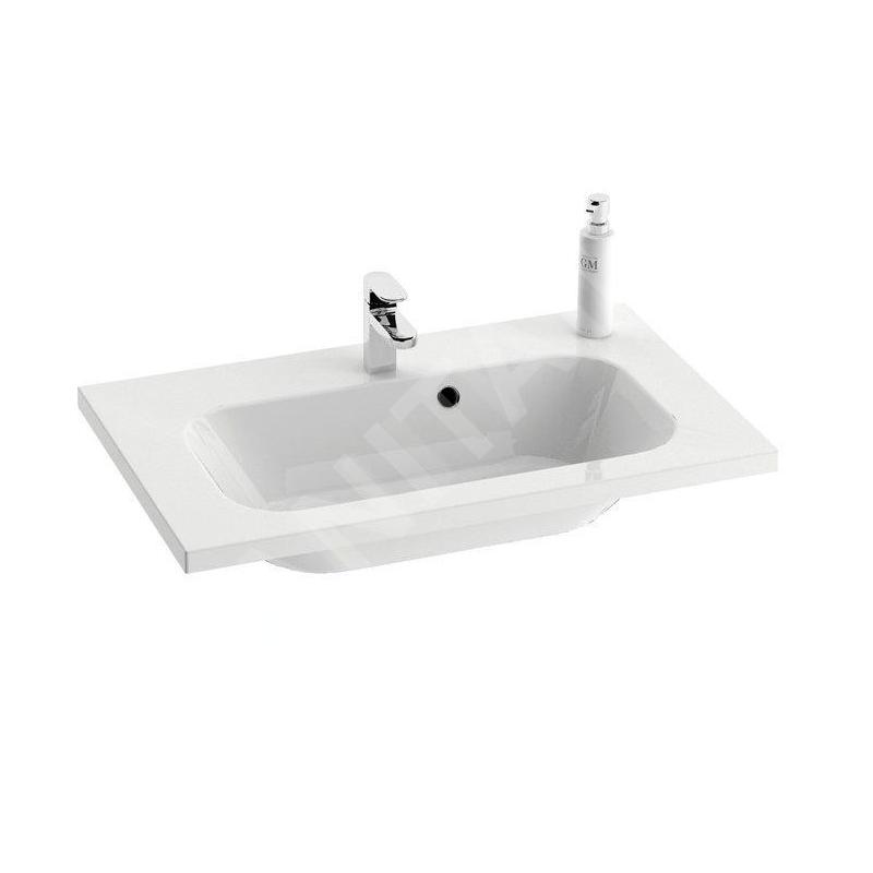 Ravak Chrome - Lavabo 700x490 mm, avec un trou pour robinet, blanc XJG01170000 Ravak Chrome - Lavabo 700x490 mm, avec un trou pour robinet, blanc XJG01170000