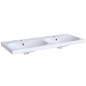 Geberit Acanto - Double lavabo, 1200x482 mm, 2 trous, avec trop-plein, blanc 500.627.01.2 Geberit Acanto - Double lavabo, 1200x482 mm, 2 trous, avec trop-plein, blanc 500.627.01.2
