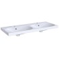 Geberit Acanto - Double lavabo, 1200x482 mm, 2 trous, avec trop-plein, avec KeraTect, blanc 500.627.01.8 Geberit Acanto - Double lavabo, 1200x482 mm, 2 trous, avec trop-plein, avec KeraTect, blanc 500.627.01.8