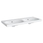 Geberit Acanto - Double lavabo, 1200x482 mm, sans trou, avec trop-plein, avec KeraTect, blanc 500.628.01.8 Geberit Acanto - Double lavabo, 1200x482 mm, sans trou, avec trop-plein, avec KeraTect, blanc 500.628.01.8