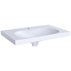 Geberit Acanto - Lavabo 750x482 mm, avec 1 trou, avec trop-plein dissimulé, blanc 500.630.01.2