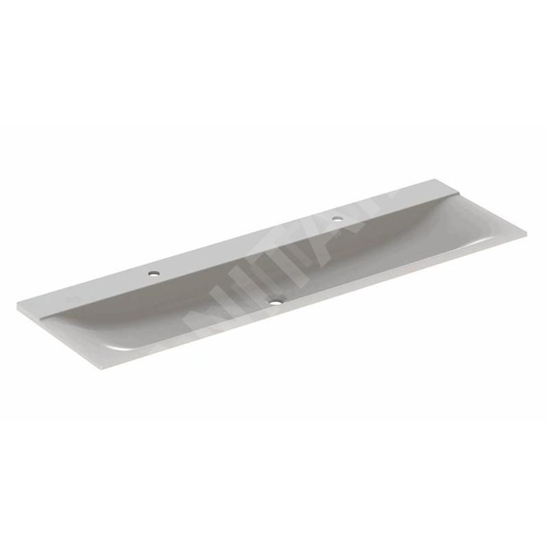 Geberit Xeno 2 - Double lavabo, 1600x480 mm, sans trou, sans trop-plein, blanc alpin 500.279.00.1 Geberit Xeno 2 - Double lavabo, 1600x480 mm, sans trou, sans trop-plein, blanc alpin 500.279.00.1