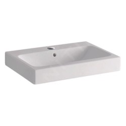 Geberit iCon - Lavabo 600x485 mm, avec 1 trou, avec trop-plein, avec KeraTect, blanc 124560600