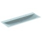 Geberit Xeno 2 - Double lavabo, 1400x480 mm, 2 trous pour robinetterie, sans trop-plein, blanc alpin 500.277.00.1