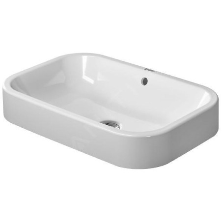 Duravit Happy D.2 - Vasque à poser, 600x400 mm, sans trou pour robinetterie, avec WonderGliss, blanc alpin 23146000001