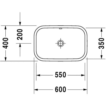 Duravit Happy D.2 - Vasque à poser, 600x400 mm, sans trou pour robinetterie, avec WonderGliss, blanc alpin 23146000001