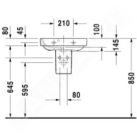 Duravit Happy D.2 - Cache-siphon, blanc - cache-siphon, avec WonderGliss 08583200001