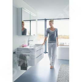 Duravit Happy D.2 - Meuble-lavabo 650x505 mm, avec un trou pour robinetterie, blanc alpin 2318650027