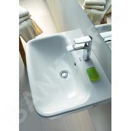 Duravit Happy D.2 - Meuble-lavabo 1000x505 mm, avec un trou pour robinetterie, avec WonderGliss, blanc alpin 23181000001