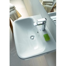Duravit Happy D.2 - Meuble-lavabo 1000x505 mm, avec un trou pour robinetterie, blanc alpin 2318100000